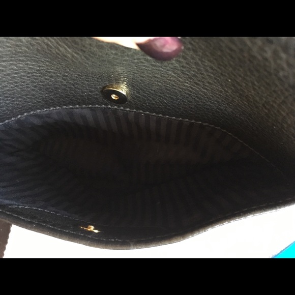 VINTAGE COACH BLACK LEATHER CROSSBODY BAG - Picture 7 of 8